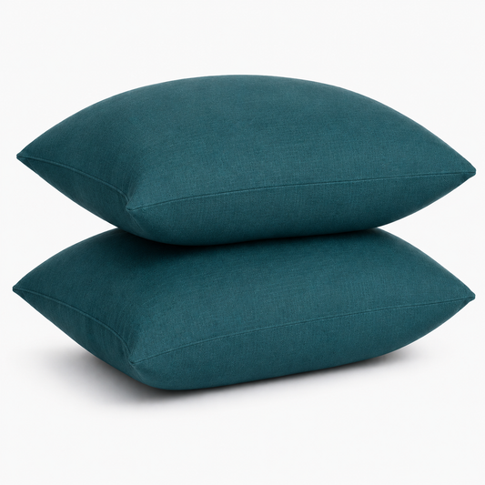 Premium Pillow Cover Set – Soft Pillow Cases (19 x 29 Inches) – Pack of 2- Deep Teal