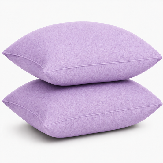 Premium Pillow Cover Set – Soft Pillow Cases (19 x 29 Inches) – Pack of 2- Lavender