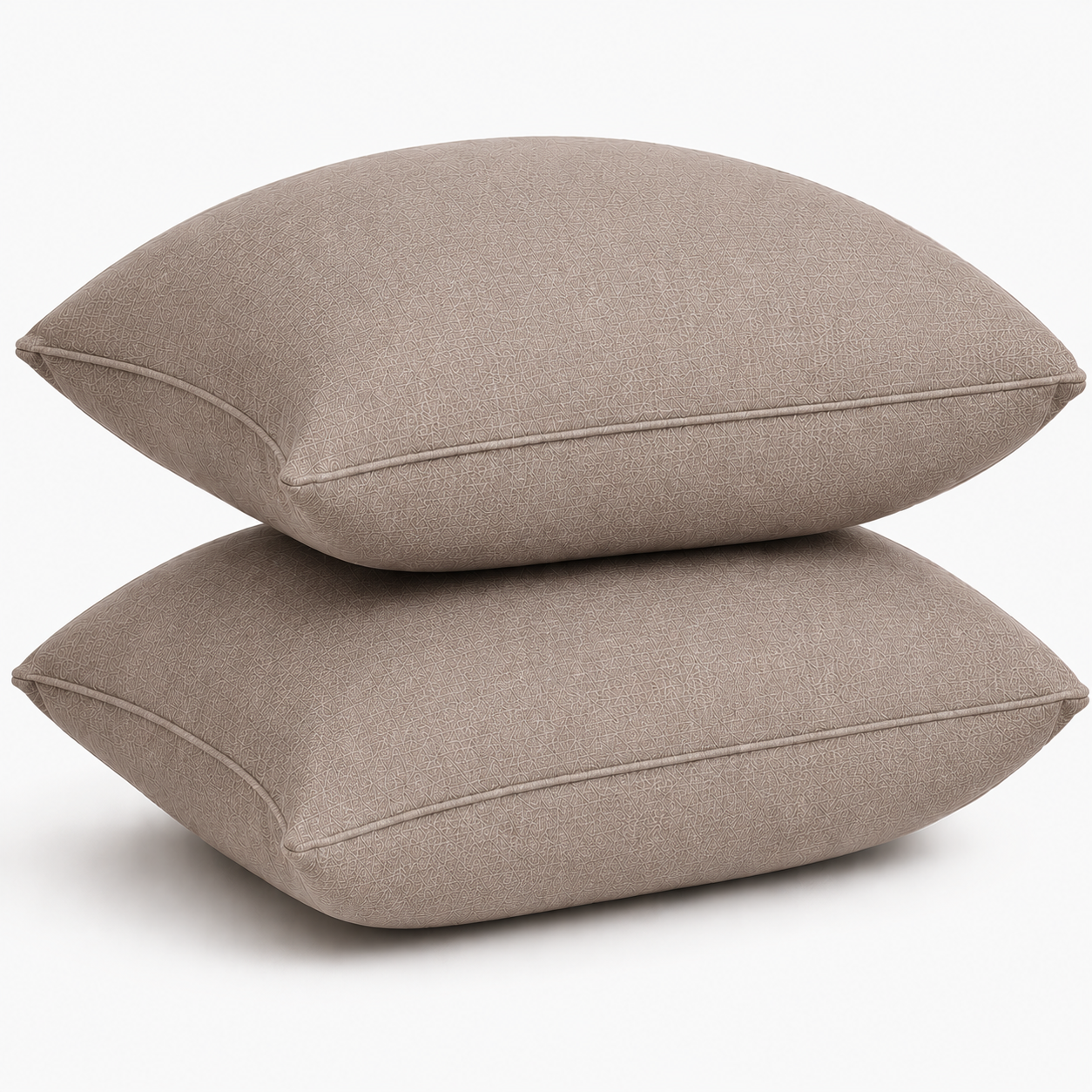 Premium Pillow Cover Set – Soft Pillow Cases (19 x 29 Inches) – Pack of 2- Taupe