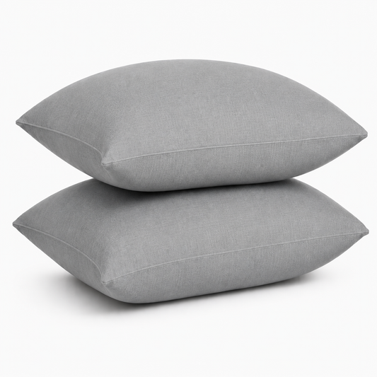 Premium Pillow Cover Set – Soft Pillow Cases (19 x 29 Inches) – Pack of 2- Grey