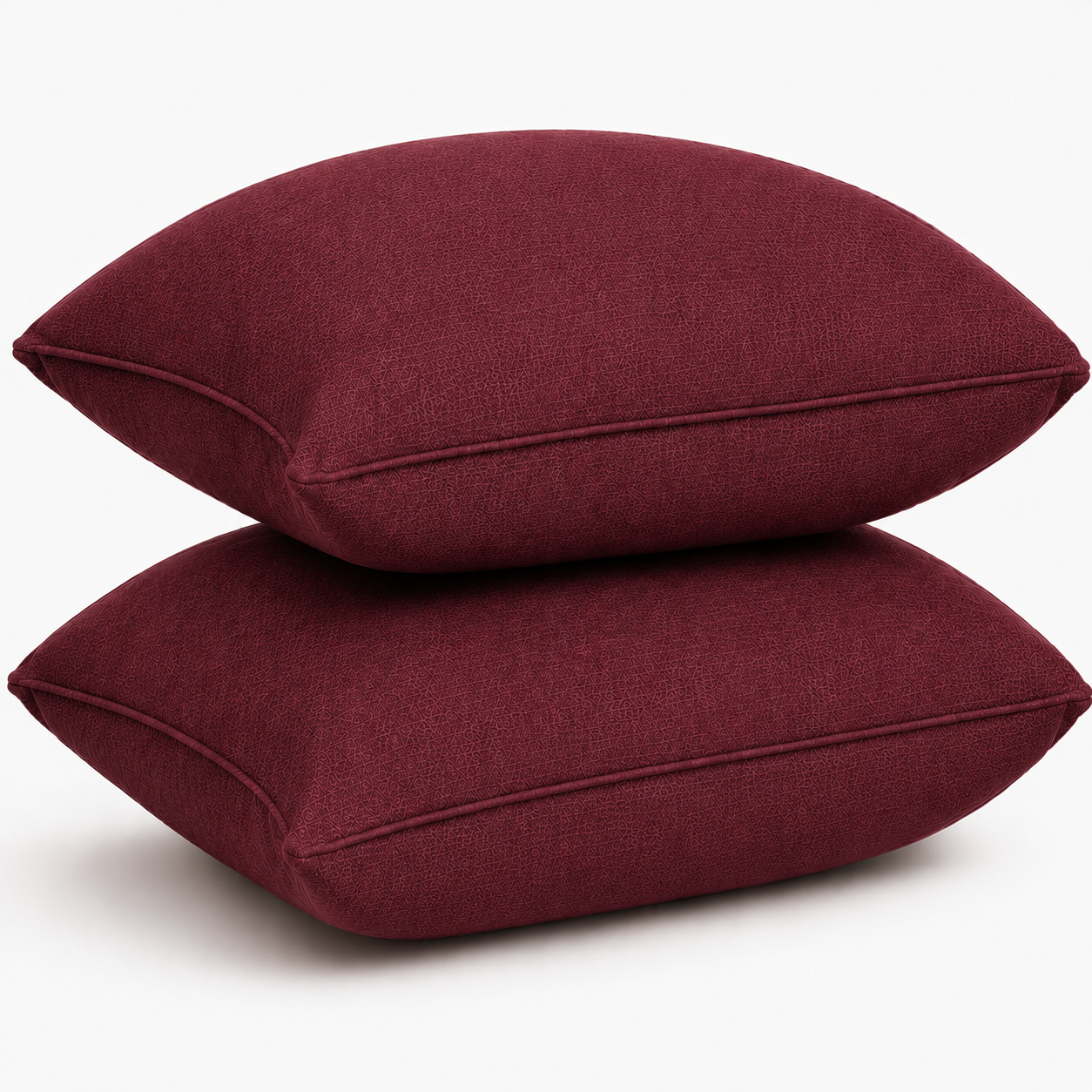 Premium Pillow Cover Set – Soft Pillow Cases (19 x 29 Inches) – Pack of 2- Burgundy