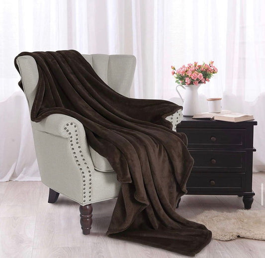 Chocolate Brown Plush Blanket