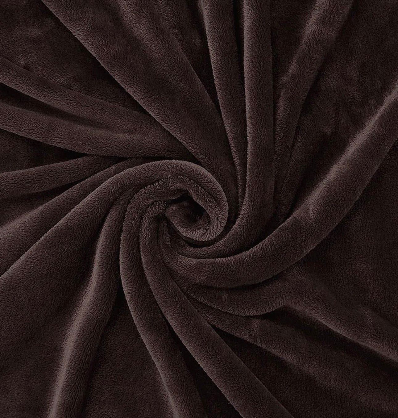Dark Brown Fleece Blanket