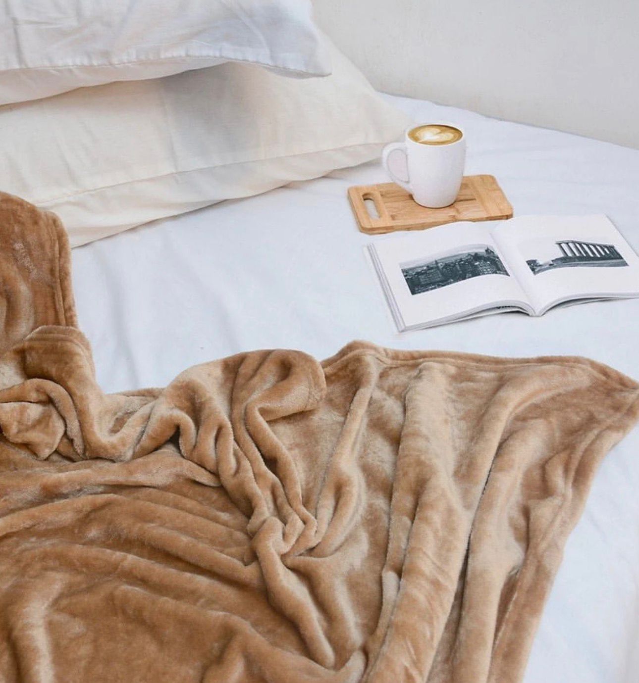 Beige Plush Blanket