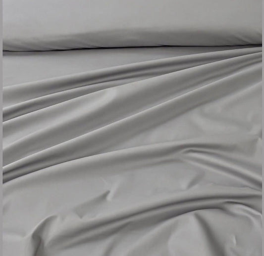 Silver Grey Plain Bedsheet Set
