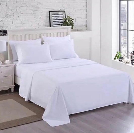 Hotel White Plain Bedsheet Set