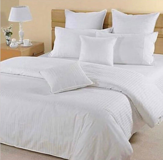 Hotel White Stripe Comforter Set