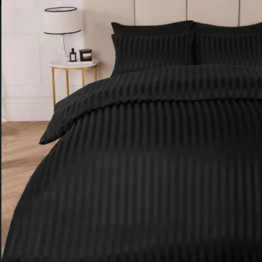 Black Stripe Comforter Set