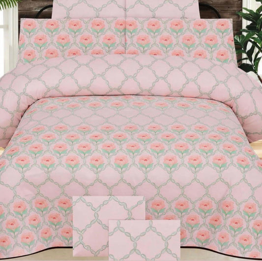 Blush Pink Garden Bedsheet Set